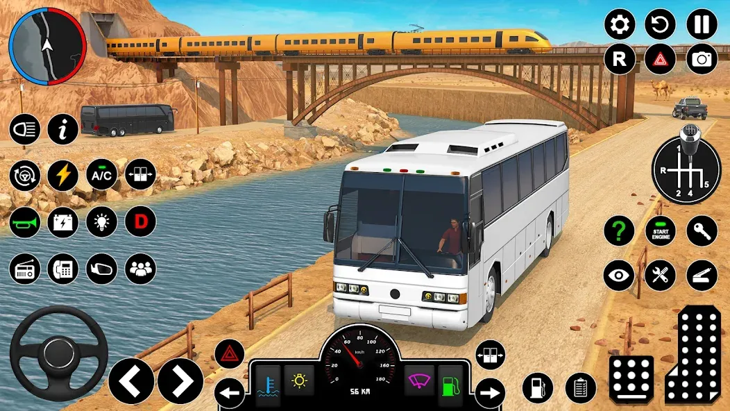 Offroad Bus Simulator Bus Game (Оффроуд Автобус Симулятор Игра) [МОД: Все открыто, Дополнительные деньги и Меню MOD] Screenshot 1