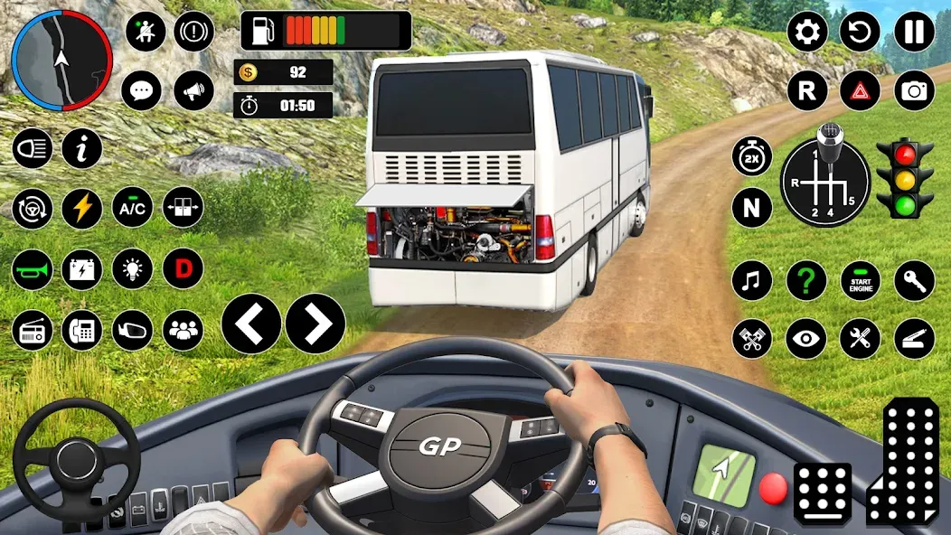 Offroad Bus Simulator Bus Game (Оффроуд Автобус Симулятор Игра) [МОД: Все открыто, Дополнительные деньги и Меню MOD] Screenshot 3