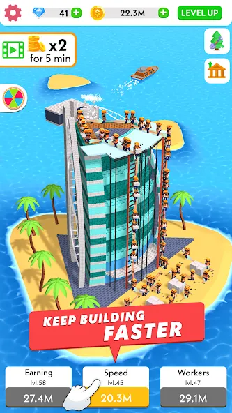 Idle Construction 3D (Айдл Конструкшн 3Д) [МОД: Деньги, Монеты и Меню MOD] Screenshot 2