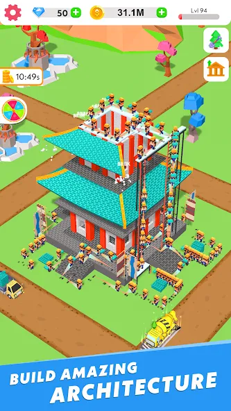 Idle Construction 3D (Айдл Конструкшн 3Д) [МОД: Деньги, Монеты и Меню MOD] Screenshot 4