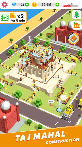 Idle Construction 3D (Айдл Конструкшн 3Д) [МОД: Деньги, Монеты и Меню MOD] Screenshot 5