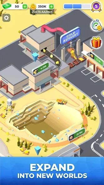 Mining Inc. [МОД: Все открыто, Дополнительные деньги и Меню MOD] Screenshot 3
