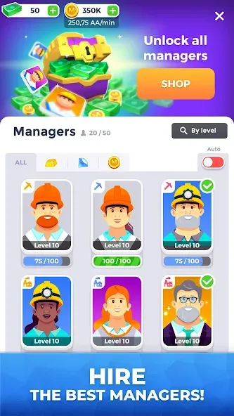 Mining Inc. [МОД: Все открыто, Дополнительные деньги и Меню MOD] Screenshot 4