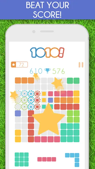1010! Block Puzzle Game [МОД: Много монет, Открытые уровни и Мега MOD] Screenshot 2