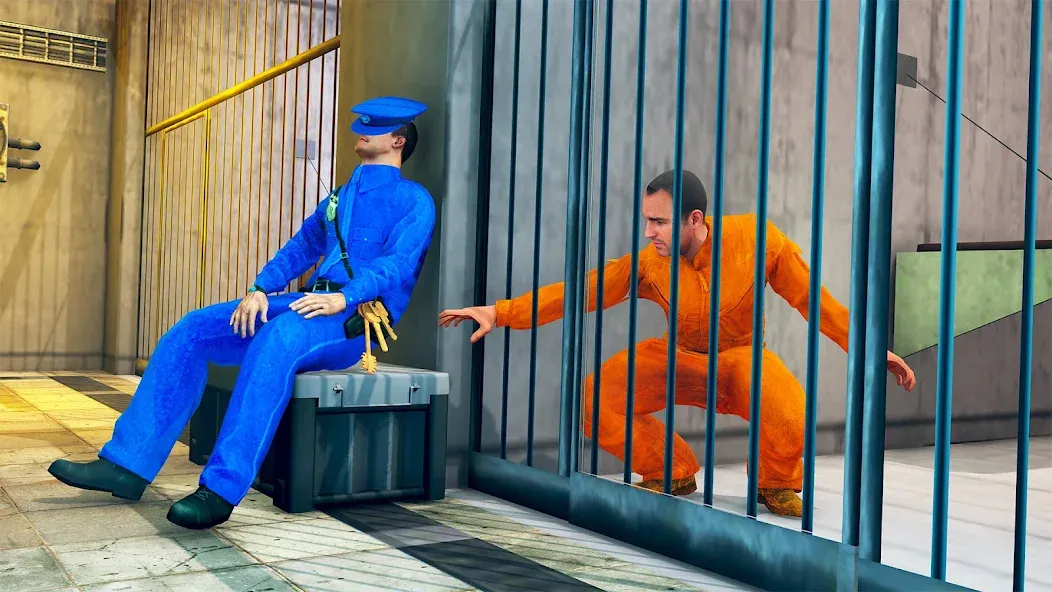 Prison Escape- Jail Break Game (Побег из тюрьмы 3D) [МОД: Бесконечные деньги, Монеты и Мега MOD] Screenshot 1