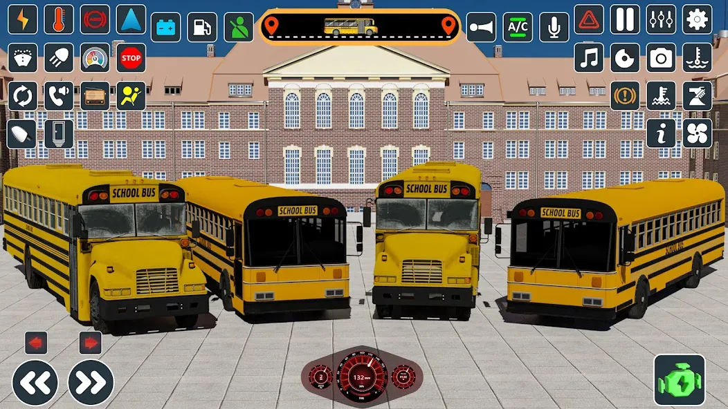 School Bus 3d : City Bus Games (Школьный автобус симулятор игры на автобусе) [МОД: Все открыто, Дополнительные деньги и Меню MOD] Screenshot 1