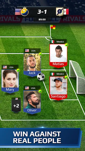 Football Rivals: Soccer Game (Футбольные соперники) [МОД: Много монет, Открытые уровни и Мега MOD] Screenshot 3