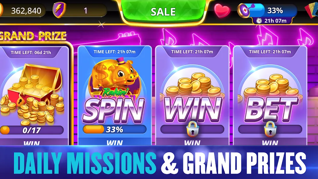 Hard Rock Jackpot Casino (Хард Рок Джекпот Казино) [МОД: Много монет, Открытые уровни и Мега MOD] Screenshot 3