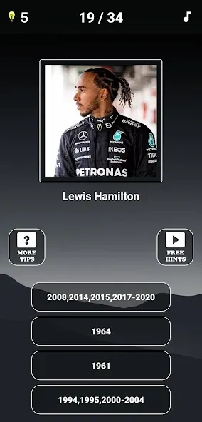 Formula 1:Guess F1 Driver Quiz [МОД: Все открыто, Дополнительные деньги и Меню MOD] Screenshot 4