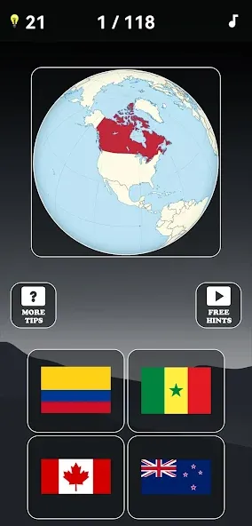 Guess the World Map Quiz [МОД: Много денег, Монет и Все открыто] Screenshot 2