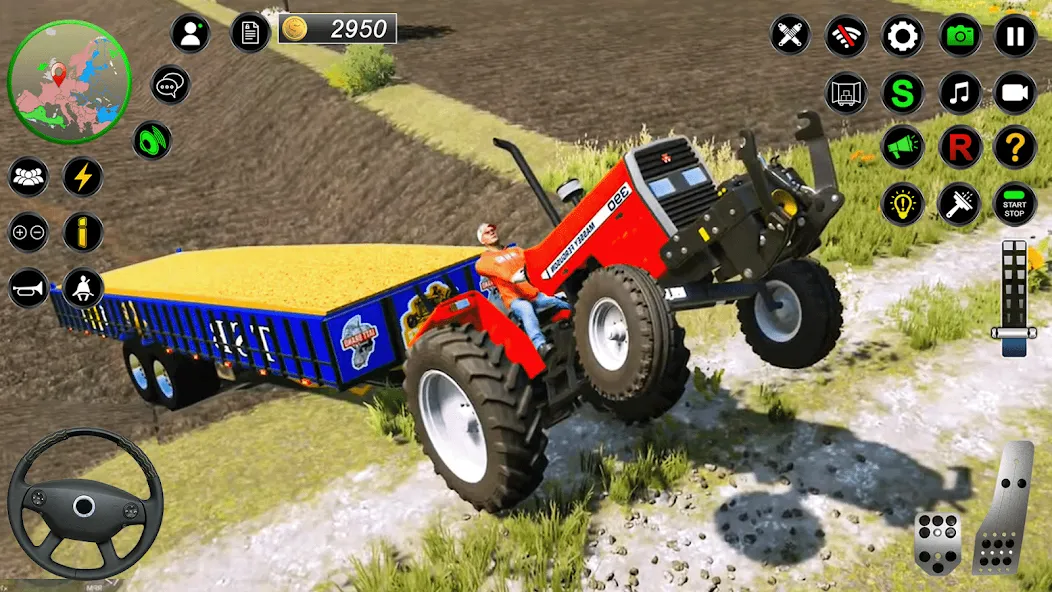 Real Farmer Tractor Drive Game (Фармер Трактор 3Д Фермерские Игры) [МОД: Все открыто, Дополнительные деньги и Меню MOD] Screenshot 2