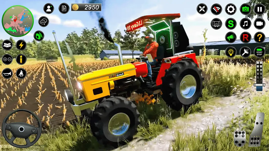 Real Farmer Tractor Drive Game (Фармер Трактор 3Д Фермерские Игры) [МОД: Все открыто, Дополнительные деньги и Меню MOD] Screenshot 3