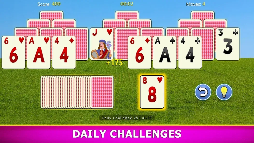 TriPeaks Solitaire Mobile [МОД: Много денег, Монет и Все открыто] Screenshot 5