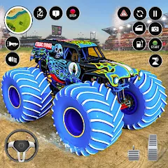 Скачать Extreme Monster Truck Game 3D (Монстр Трак Экстремальные Игры) [МОД: Меню, Бесконечные монеты и Открытые уровни] | Взлом Extreme Monster Truck Game 3D на Андроид