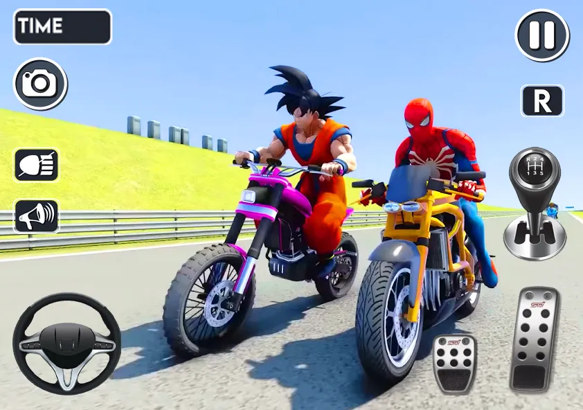Spider Bike Stunt 3D Mega Ramp [МОД: Деньги, Монеты и Меню MOD] Screenshot 3