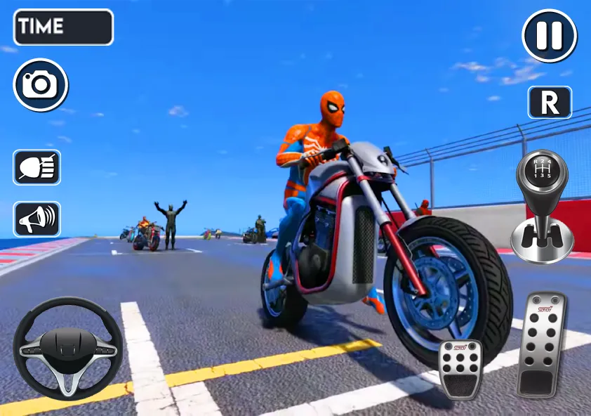 Spider Bike Stunt 3D Mega Ramp [МОД: Деньги, Монеты и Меню MOD] Screenshot 4