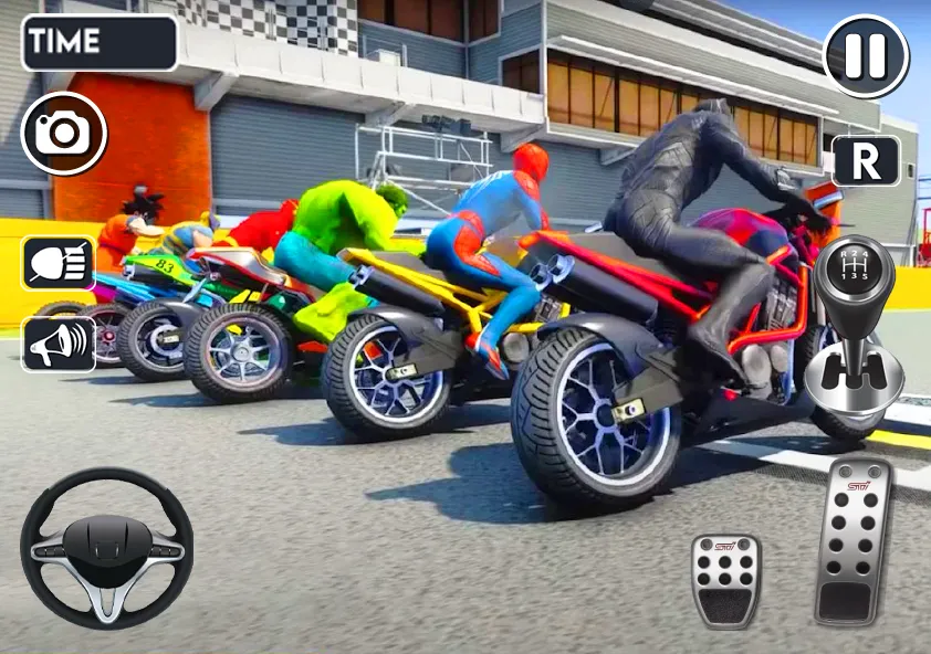 Spider Bike Stunt 3D Mega Ramp [МОД: Деньги, Монеты и Меню MOD] Screenshot 5