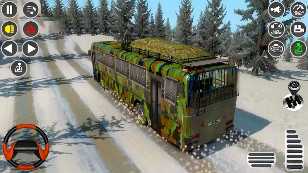 US Military Coach Simulator 3D [МОД: Деньги, Монеты и Меню MOD] Screenshot 2