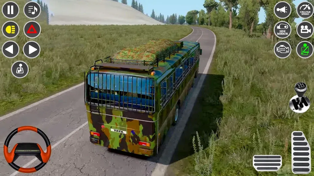 US Military Coach Simulator 3D [МОД: Деньги, Монеты и Меню MOD] Screenshot 3