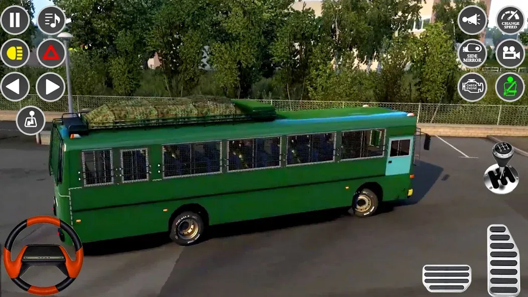 US Military Coach Simulator 3D [МОД: Деньги, Монеты и Меню MOD] Screenshot 4