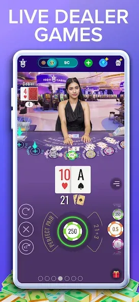 High 5 Casino: Real Slot Games (Хай 5 Казино) [МОД: Много монет, Открытые уровни и Мега MOD] Screenshot 4