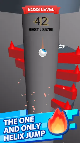 Helix Jump (Хеликс Джамп) [МОД: Бесконечные деньги, Монеты и Мега MOD] Screenshot 1