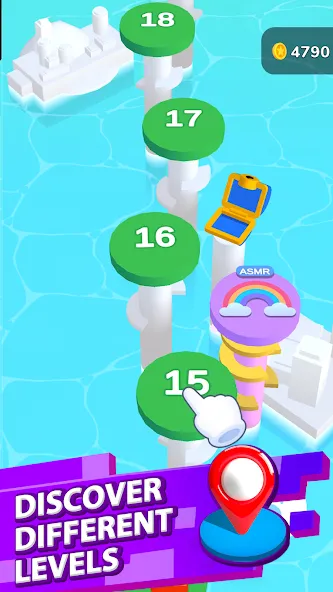Helix Jump (Хеликс Джамп) [МОД: Бесконечные деньги, Монеты и Мега MOD] Screenshot 3