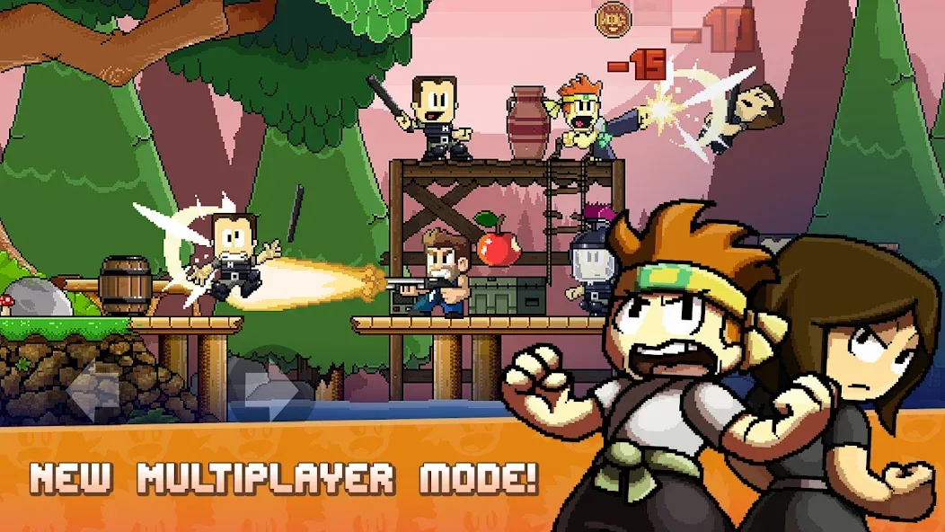 Dan the Man: Action Platformer (Дэн зе Мэн) [МОД: Меню, Бесконечные монеты и Открытые уровни] Screenshot 4