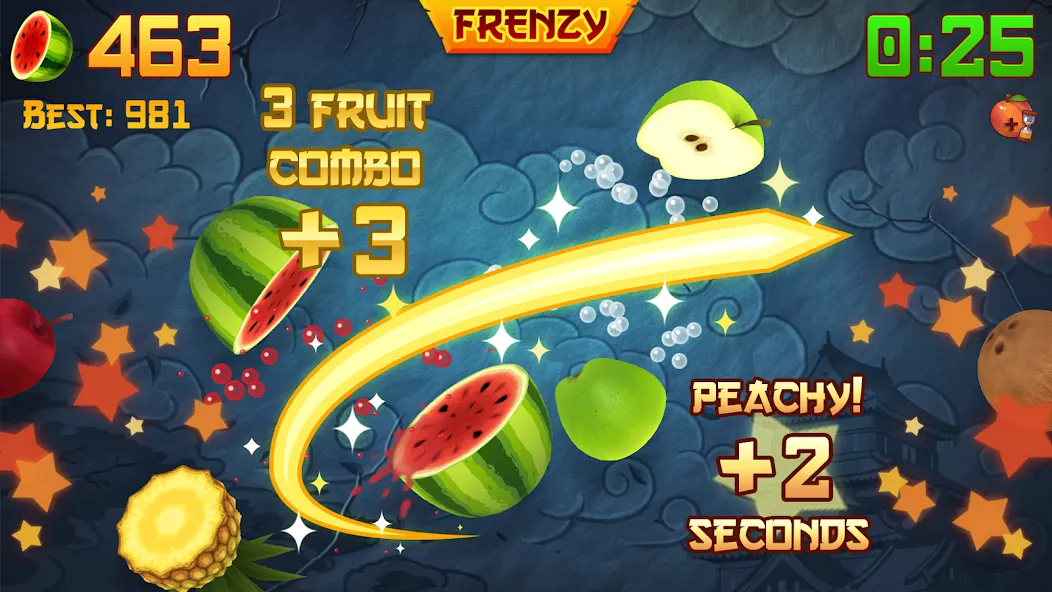 Fruit Ninja® (Фрут Ниндзя) [МОД: Меню, Бесконечные монеты и Открытые уровни] Screenshot 2