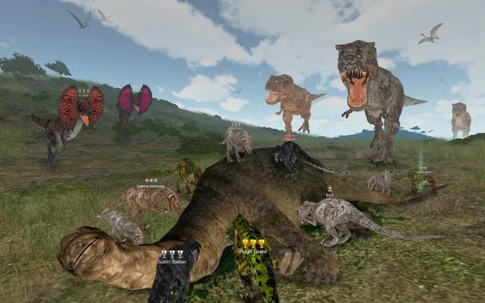 Dinos Online (Динос Онлайн) [МОД: Много монет, Открытые уровни и Мега MOD] Screenshot 2