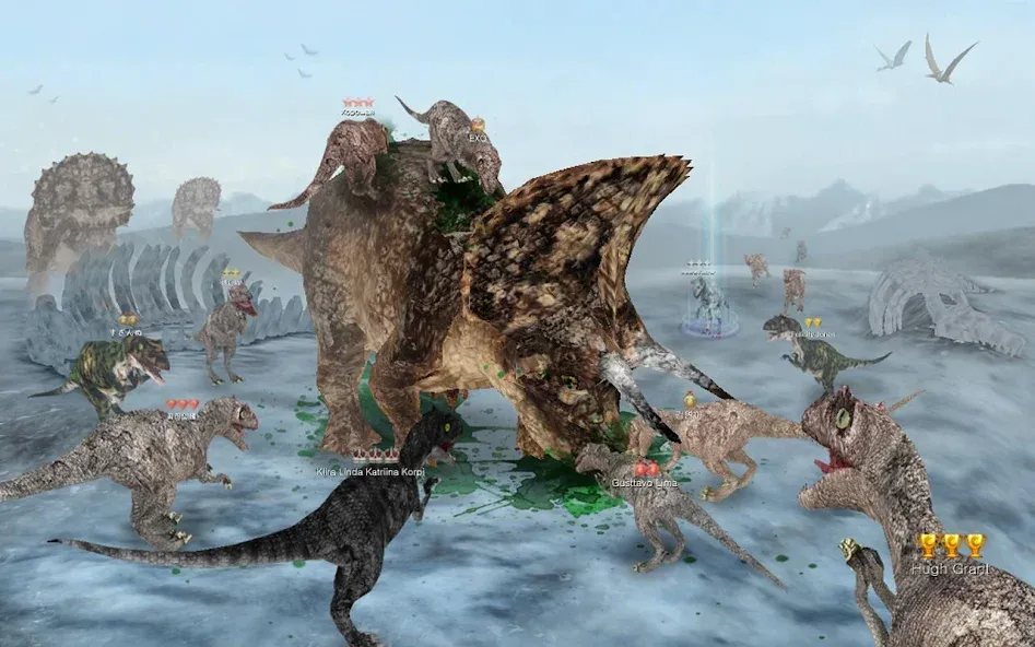 Dinos Online (Динос Онлайн) [МОД: Много монет, Открытые уровни и Мега MOD] Screenshot 4