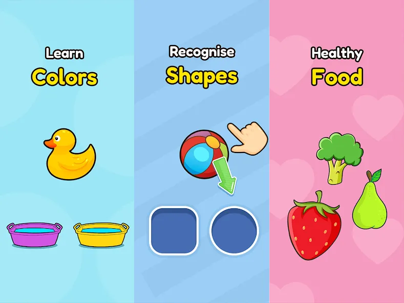 Bebi: Baby Games for 2-4y kids [МОД: Меню, Бесконечные монеты и Открытые уровни] Screenshot 1