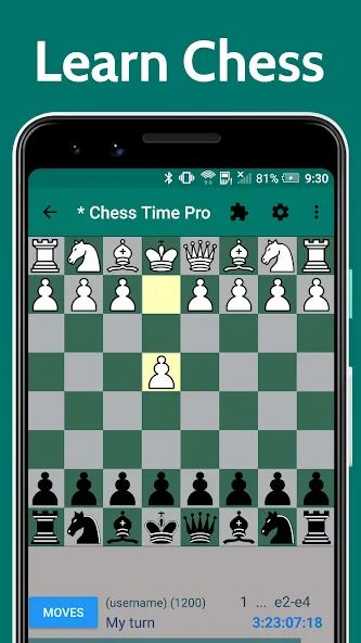 Chess Time - Multiplayer Chess (Чесс Тайм) [МОД: Много монет, Открытые уровни и Мега MOD] Screenshot 1