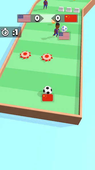 Soccer Dash (окер Даш) [МОД: Много монет, Открытые уровни и Мега MOD] Screenshot 2