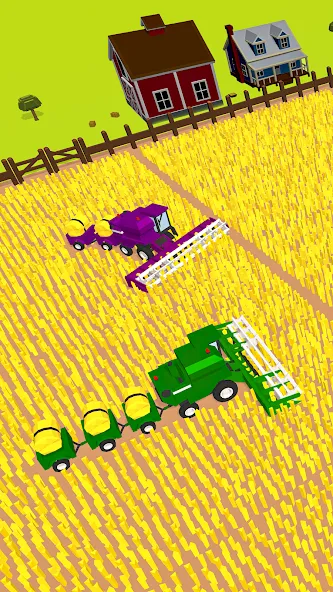 Harvest.io – 3D Farming Arcade [МОД: Много монет, Открытые уровни и Мега MOD] Screenshot 1