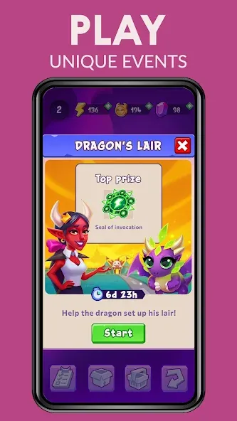 Hell Merge (Хелл Мердж) [МОД: Бесконечные деньги, Монеты и Мега MOD] Screenshot 3