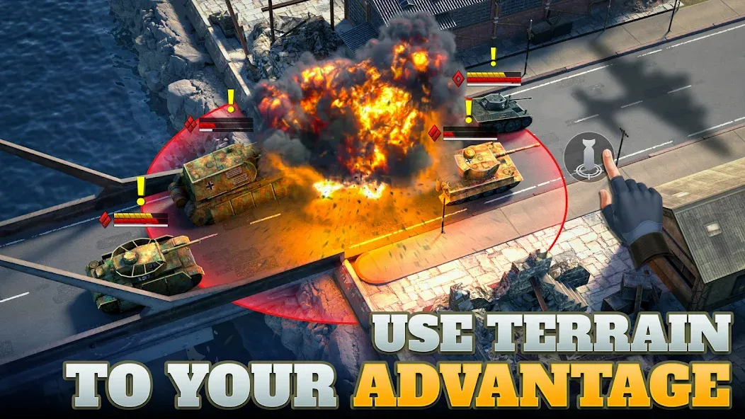 Tanks Charge: Online PvP Arena (Танковая атака) [МОД: Все открыто, Дополнительные деньги и Меню MOD] Screenshot 2