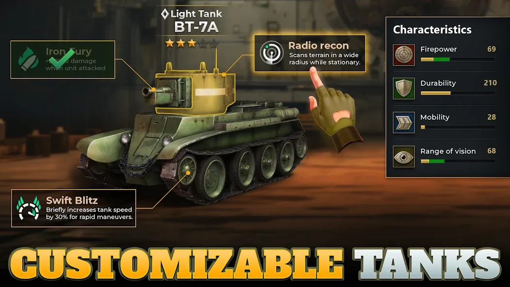 Tanks Charge: Online PvP Arena (Танковая атака) [МОД: Все открыто, Дополнительные деньги и Меню MOD] Screenshot 5