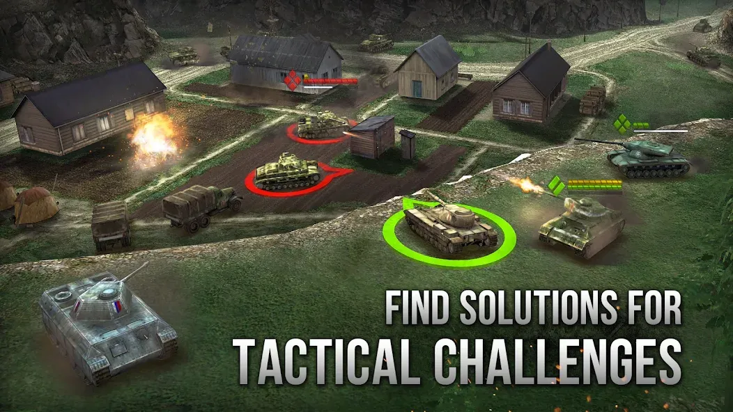 Armor Age: WW2 tank strategy (Армор Эйдж) [МОД: Меню, Бесконечные монеты и Открытые уровни] Screenshot 4