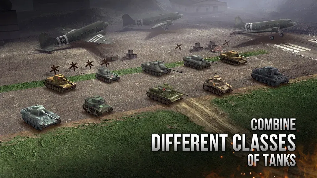 Armor Age: WW2 tank strategy (Армор Эйдж) [МОД: Меню, Бесконечные монеты и Открытые уровни] Screenshot 5