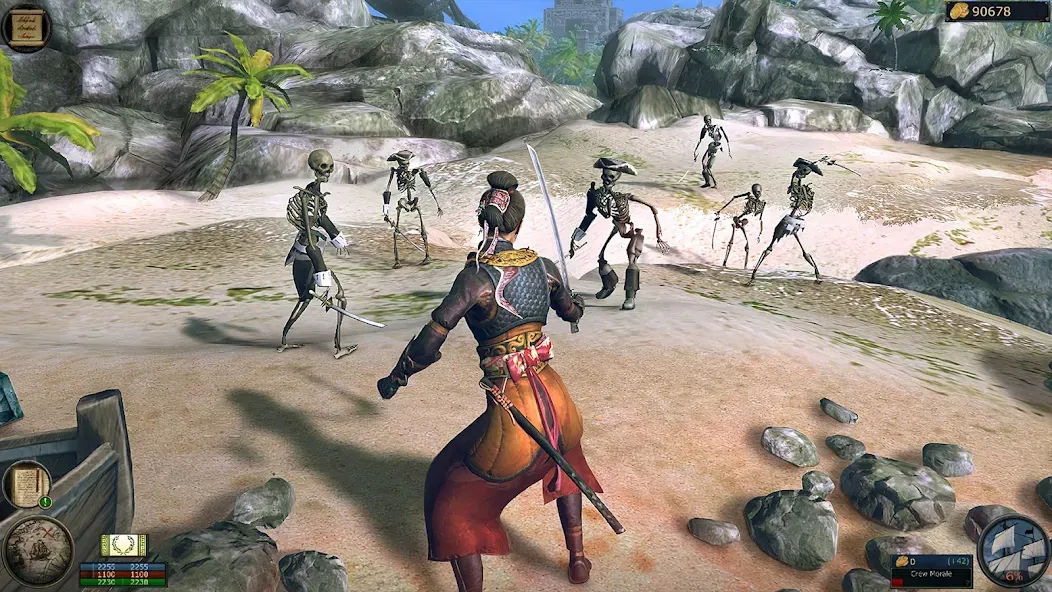 Pirates Flag－Open-world RPG (Темпест) [МОД: Меню, Бесконечные монеты и Открытые уровни] Screenshot 3