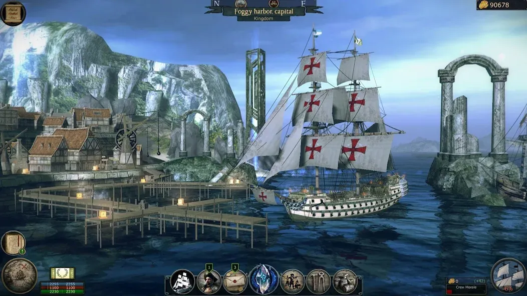 Pirates Flag－Open-world RPG (Темпест) [МОД: Меню, Бесконечные монеты и Открытые уровни] Screenshot 4