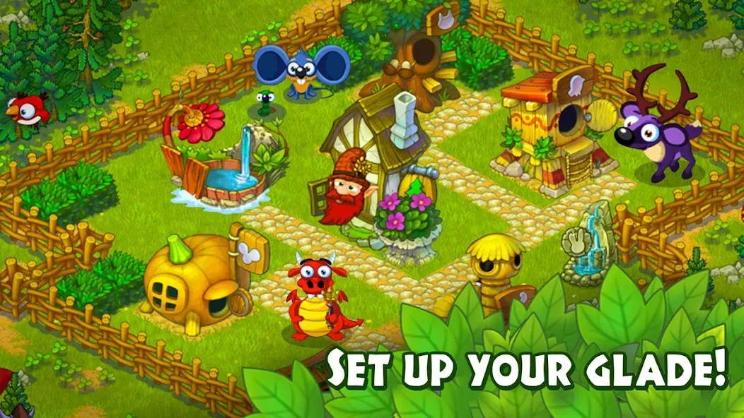 Animal Village: Forest Ranch [МОД: Меню, Бесконечные монеты и Открытые уровни] Screenshot 1