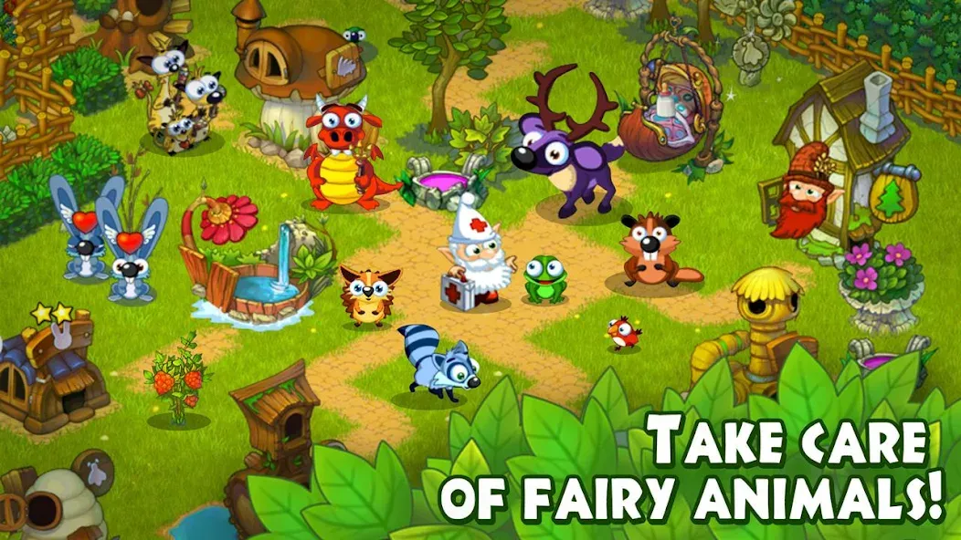 Animal Village: Forest Ranch [МОД: Меню, Бесконечные монеты и Открытые уровни] Screenshot 3