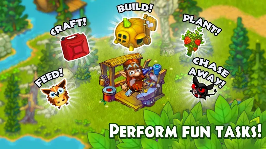 Animal Village: Forest Ranch [МОД: Меню, Бесконечные монеты и Открытые уровни] Screenshot 4