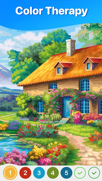 Hey Color Paint by Number Art [МОД: Бесконечные деньги, Монеты и Мега MOD] Screenshot 1