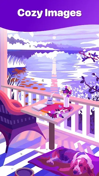 Hey Color Paint by Number Art [МОД: Бесконечные деньги, Монеты и Мега MOD] Screenshot 4