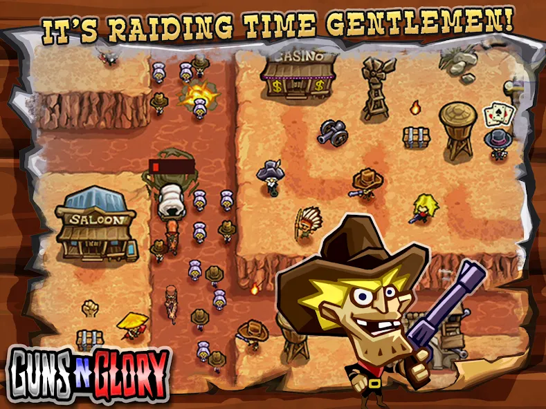 Guns'n'Glory [МОД: Много монет, Открытые уровни и Мега MOD] Screenshot 1