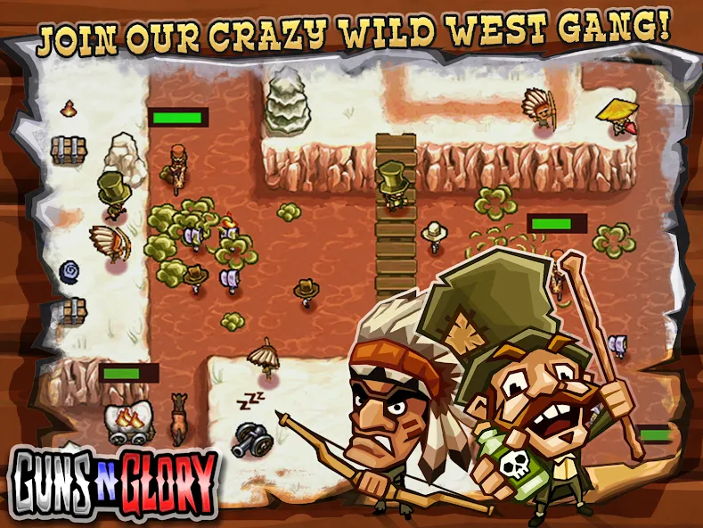 Guns'n'Glory [МОД: Много монет, Открытые уровни и Мега MOD] Screenshot 2