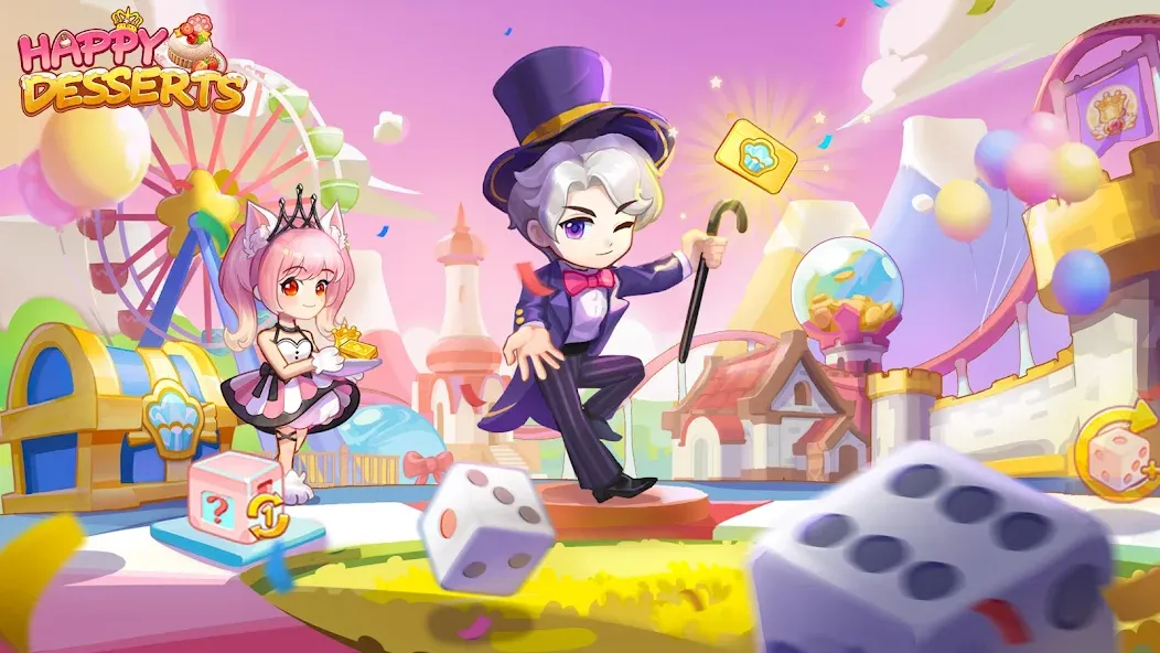 Happy Desserts！ [МОД: Деньги, Монеты и Меню MOD] Screenshot 1